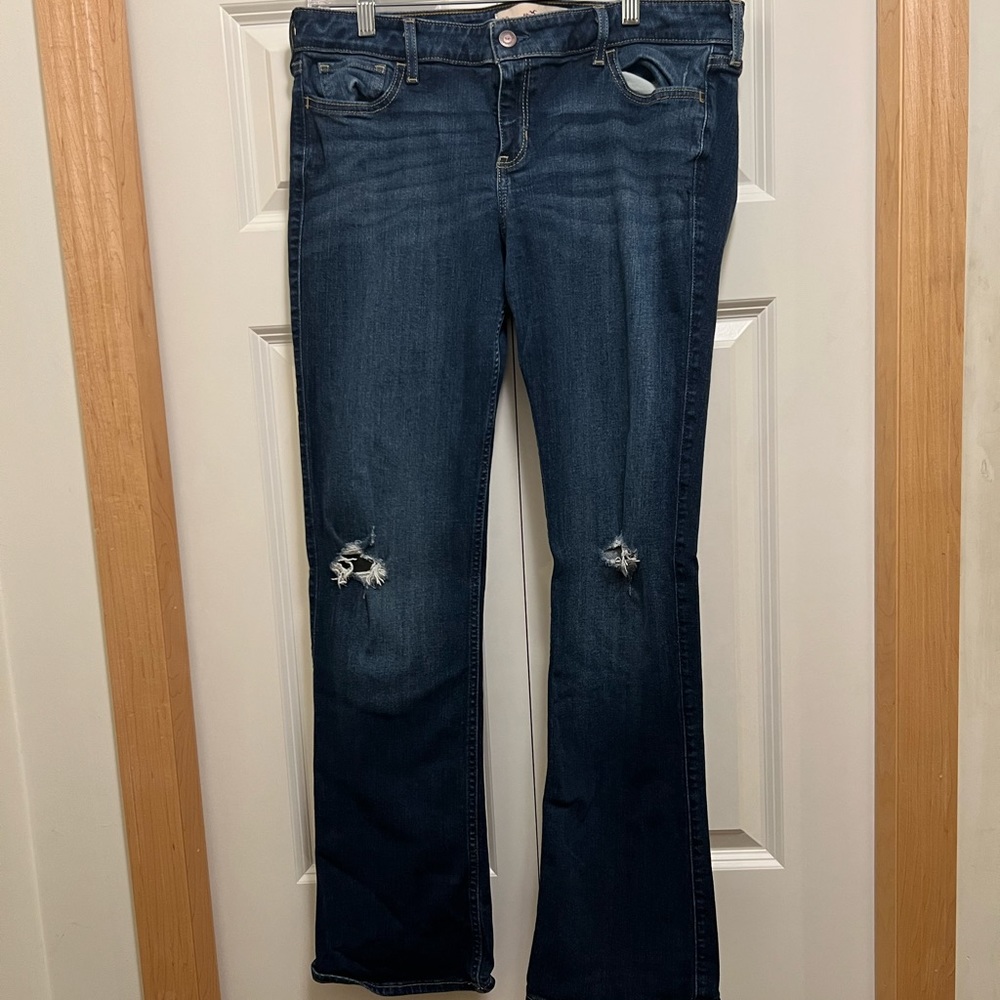 Hollister boot cut dark wash jeans size 15 (32x33)